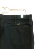 Vintage Clothing/Accessories - Wrangler Polyester Leisure Western Pants Charcoal Black True To Size 35/30