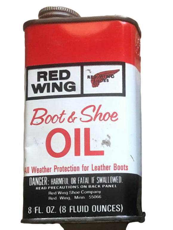 Vintage Home Decor - Red Wing Boot 🥾 & Shoe 👞 Oil 8oz Can Empty.