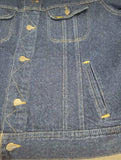 Vintage Clothing/Accessories - Made In USA Lee Denim Jacket In Dark Indigo Size XL