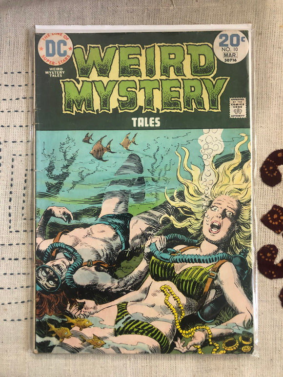 Vintage Comics - DCs Weird Mystery Tales Number 10 March 1974 Bagged And Boarded Fantastic Cover Art
