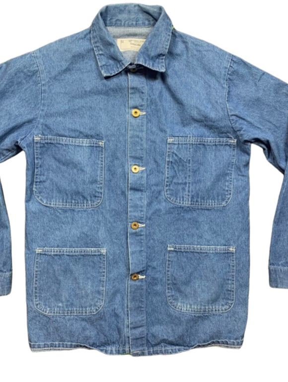 Very Cool Vintage 1960’s Universal Overalls Chicago Stone Cutter USA Denim Chore Workwear Jacket Size Medium