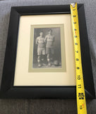 Art & Photography - Original Sepia Toned One Of A Kind Antique Photography Double Matted And Framed Basketball Sports 1910s