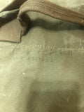 Vintage Military - Military Issued OD Green Heavy Cotton Duck Canvas 1940’s 50’s WW2 to Korean War Era
