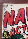 Vintage Comics - Atlas Comics Navy Action Golden Age War Comic April 1955 Bagged And Boarded Fantastic Cover Art