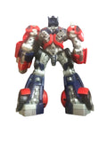 2006 Hasbro Transformer 11” Tall By 10” Wide At The Feet Very Detailed Optimus Prim Action Figure. Pop Culture -