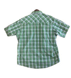Vintage Clothing - Wrangler Wrancher Pearl Snap Short Sleeve Plaid Men’s Size XL Shirt