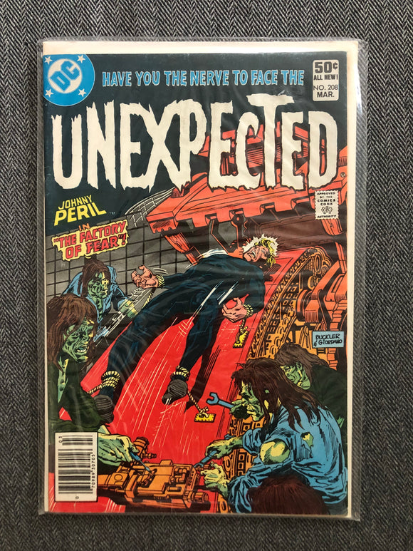 Vintage Comics - DC’s Bronze Age Horror “Unexpected” #208 March 1981 Bagged And Boarded Fantastic Cover Art