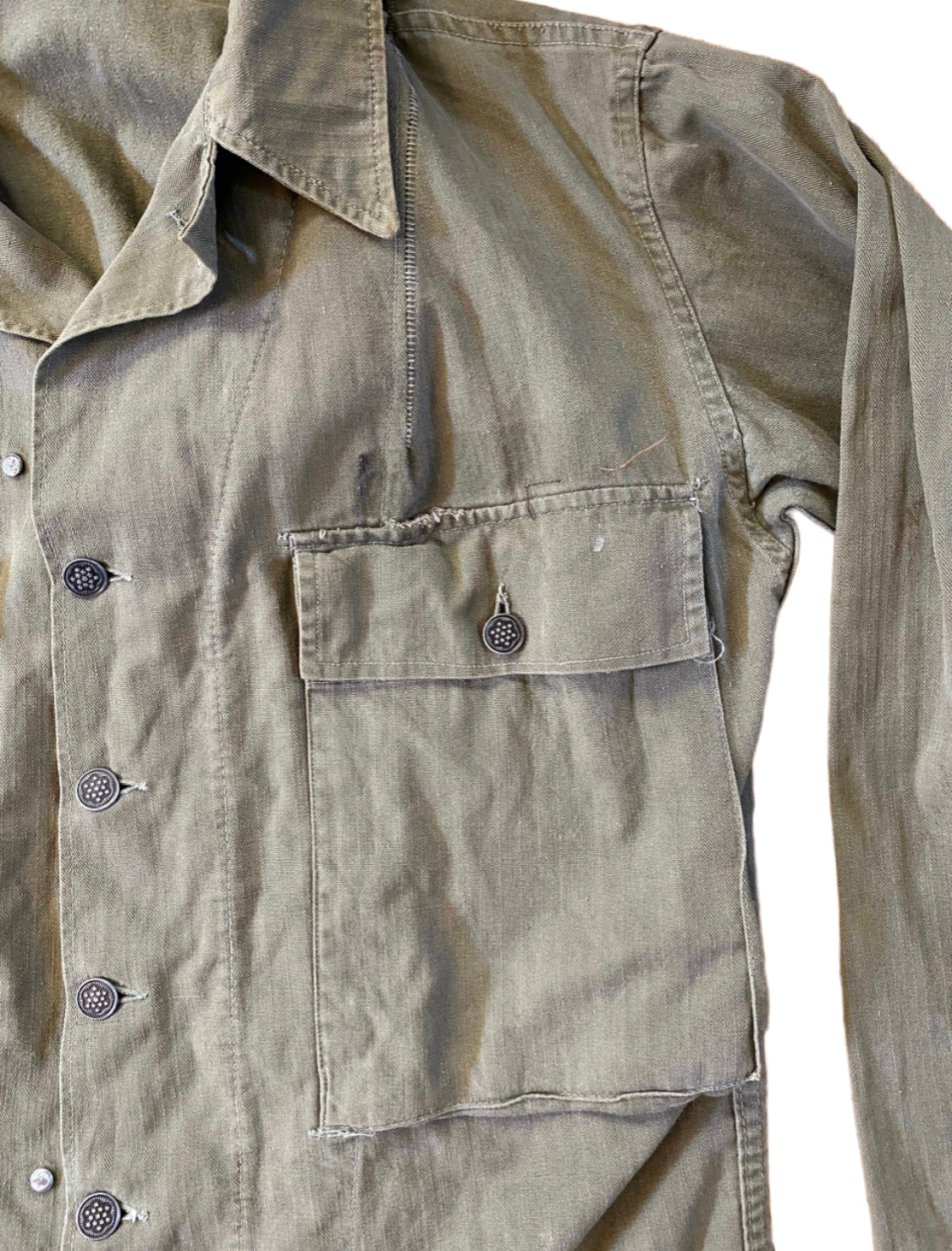 50’s Military high quality HBT Button Down