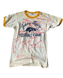 Vintage Clothing/Accessories - Historic 1973 University of Pittsburgh Panthers “Pitt” Football Camp Team/Coach Autographed Champion Brand T-Shirt