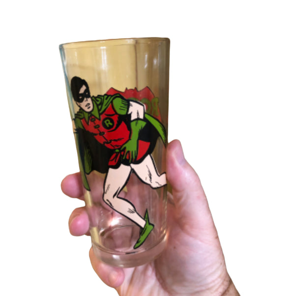 Vintage 1978 Pepsi Fast Food Premium DC Comic Robin The Boy Wonder Tumbler/Glass Pop Culture -