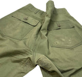 Vintage Military - OG 507s Field Utility Trousers Uniform 1970s Vietnam to Cold War Issue 36/30