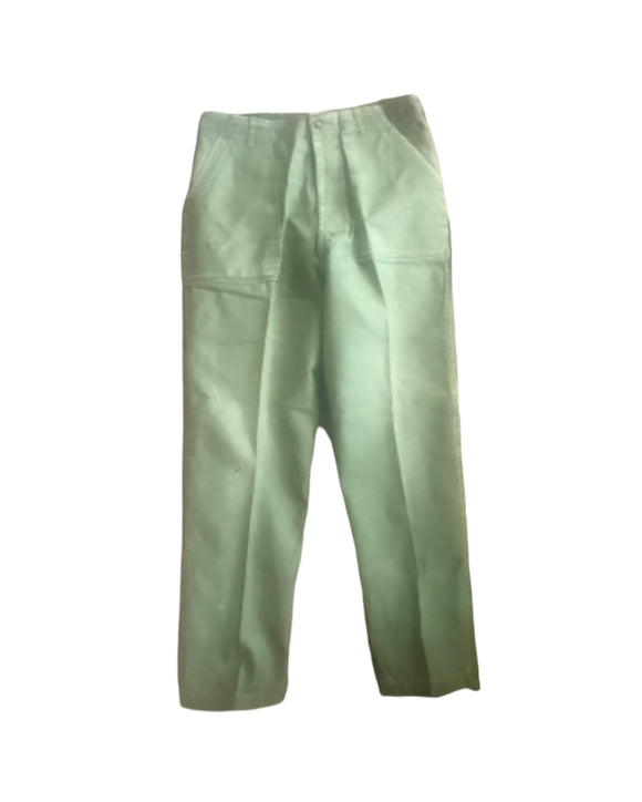 Vintage Military - Vietnam War Era 60’s Men’s Trousers Cotton Sateen OG-107 Type 1 Class 1 DSA 100-2472 Size 32/31