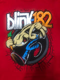 Vintage Clothing/Accessories Dead Stock Blink 182 T-Shirt Jackrabbit Punk Single Sided Graphics Bootleg Small