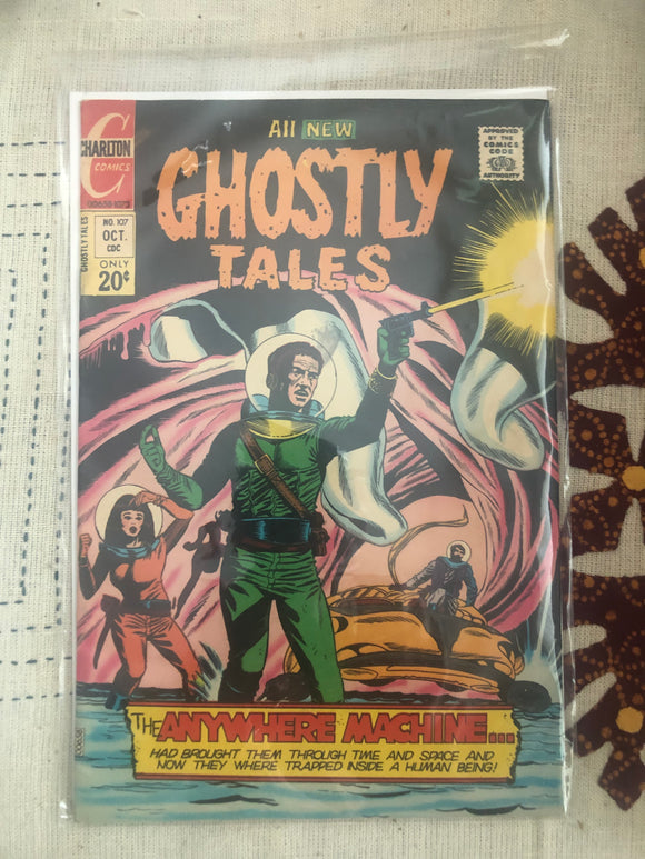 Vintage Comics - Charlton Ghostly Tales Number 107 October 1973 Bagged And Boarded Fantastic Cover Art