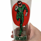 Pop Culture - Vintage 1976 DC Comics Pepsi Glass Rarest Of All “Green Lantern” Super Hero Moon Series 6.5”