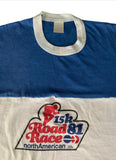 Vintage Clothing - 1981 15k Road Race North American Van Lines Ringer Tee Size Small