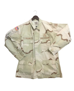 Vintage Military - 2003 Operation Iraqi Freedom XL (Large Long) Desert 🐪 Camouflage Uniform Top With All Patches DOD