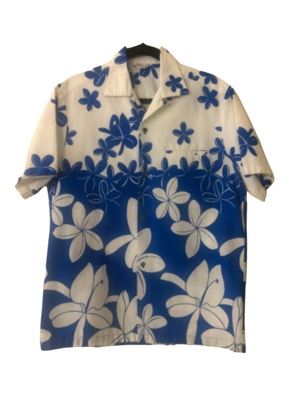 Vintage Aloha Men’s Shirt 1960s Size Medium Hawaiian Togs Label 100% Heavy Weight Cotton Made In Hawaii