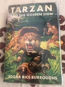 Tarzan & The Golden Lion Edgar Rice Burroughs 1923 Grosset & Dunlap Publishers NY W/Original Dust Jacket.