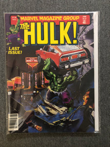 Vintage Comics - Marvel Magazine The Hulk Number 27 June 1981 Bagged And Boarded Fantastic Cover Art