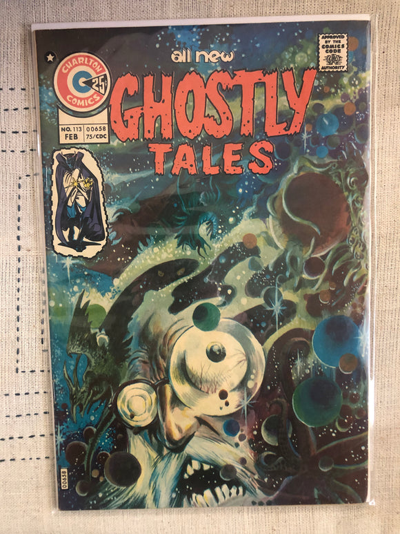 Vintage Comics - Charlton Comics Ghostly Tales Number 113 February 1975 Bagged And Boarded Fantastic Cover Art