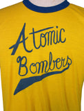 Vintage Clothing & Accessories - Atomic Bombers T-shirt Jersey 60s Two Tone Hand Painted Tee - Medium