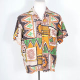 Vintage Cabana - 1950s Barkcloth Cabana Wear “Sunwear” Miami Florida Hawaiian/Aloha Shirt XL