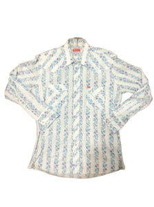 Vintage 1970’s Ely Plains Pearl Snap Men’s Long Sleeve Western Shirt Size Large Great Look