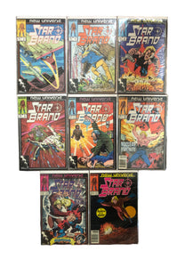 Vintage Comics - Marvel’s Star Brand Comic Lot Run Of 8, 3-10 Mid 80s Bagged And Boarded Fantastic Cover Art