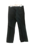 Vintage Clothing/Accessories - Wrangler Polyester Leisure Western Pants Charcoal Black True To Size 35/30