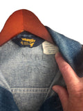 Vintage Clothing/Accessories - Made In USA 🇺🇸 Wrangler Trucker Denim Jacket 100% Cotton 14oz. Denim Shell Size 44