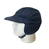 Vintage Military - WWII US Army Air Forces Hat Crew Cap XL NOS Blue Anchor Overall Co 1940s Deadstock
