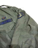 Vintage Military - Vietnam War Era 1970 Medium Short US Air Force Military Issue With Patches OG-107 Field Jacket