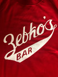 Vintage Clothing & Accessories - 70s 80s Sports Jersey Zebho’s Bar on a Kingfish Collection Southern Athletic Size Small 100% Nylon 2 Sided Graphics