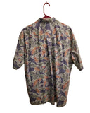 1990s Tori Richard Made In Hawaii Aloha Shirt Size Large Reverse Subdued Style Print.